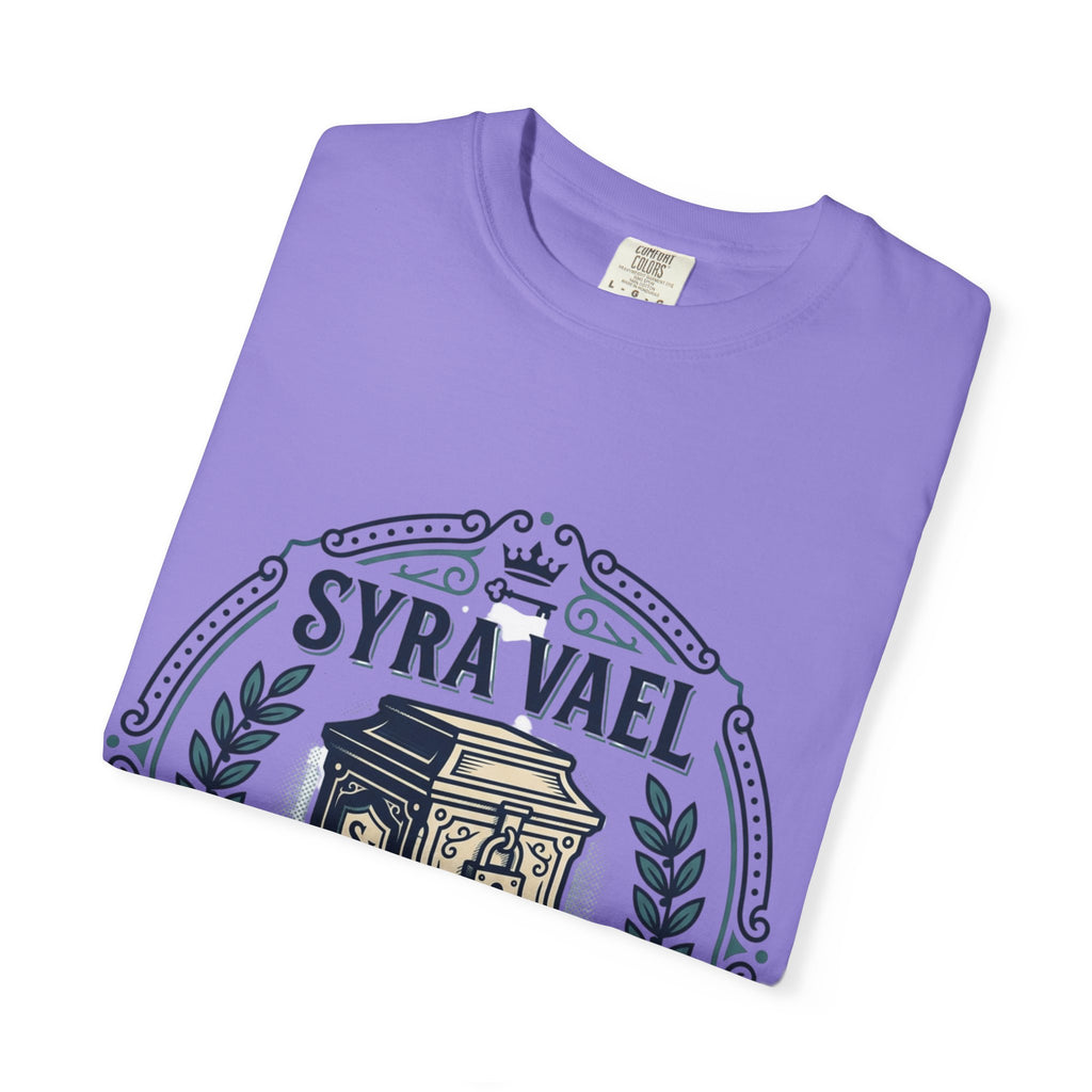 Power Runs Black PRB — Syra Vael Vintage Crest Tee by Power Runs Black