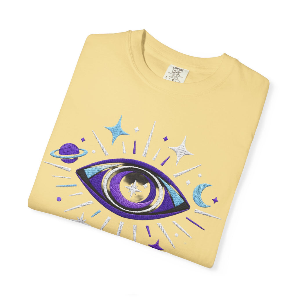 PRB Mystic All-Seeing Eye T-shirt | Cosmic Moon and Stars by Power Runs Black