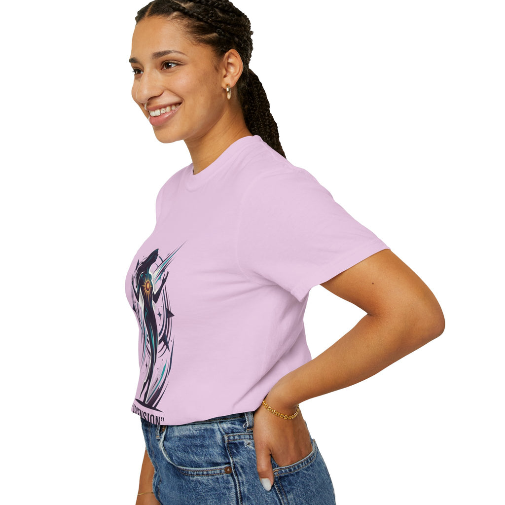 Power Runs Black PRB Ascension Graphic T-Shirt — Cosmic Silhouette Tee by Power Runs Black
