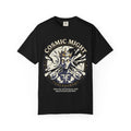 PRB Starforged Flex Cosmic Might Unleashed Graphic T-Shirt — 'Cosmic Might Unleashed' Vintage Astro King Tee by Power Runs Black