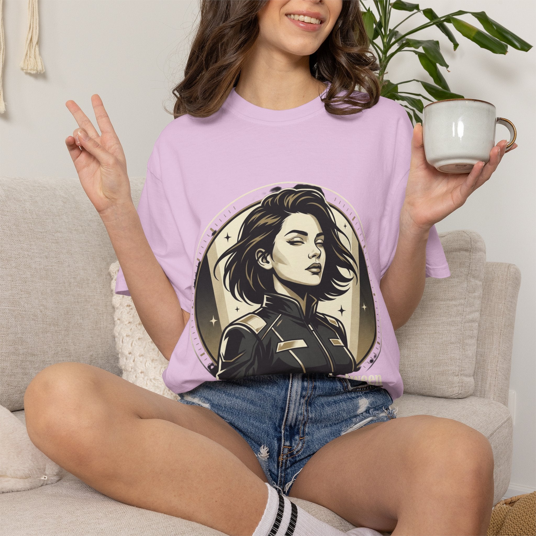 Power Runs Black Retro Space Captain Portrait T-Shirt — 'Fearless Commander' Graphic Tee by Power Runs Black