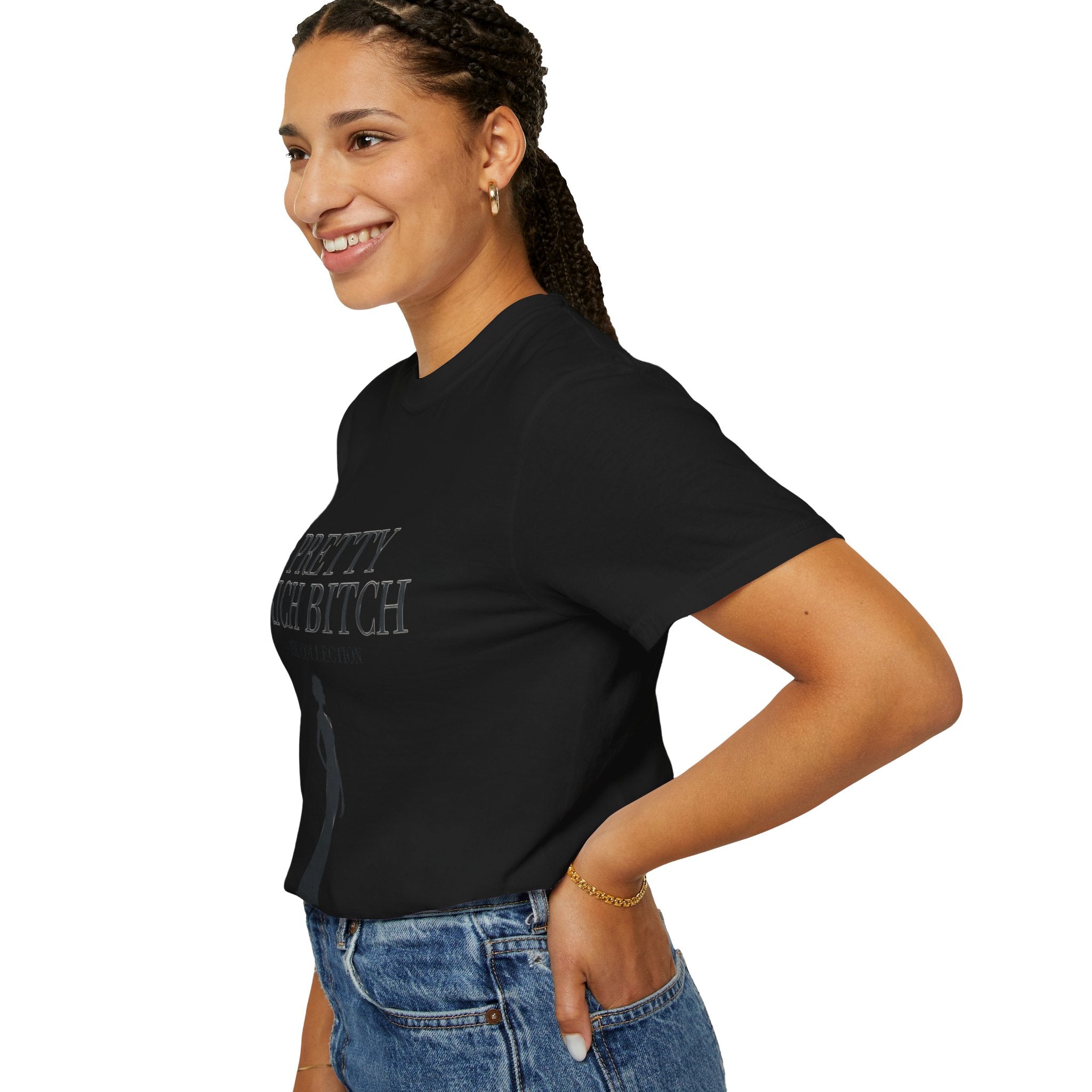 Pretty Rich Bitch The Collection by PRB Tee — Feminine Confidence Graphic T-Shirt by Power Runs Black