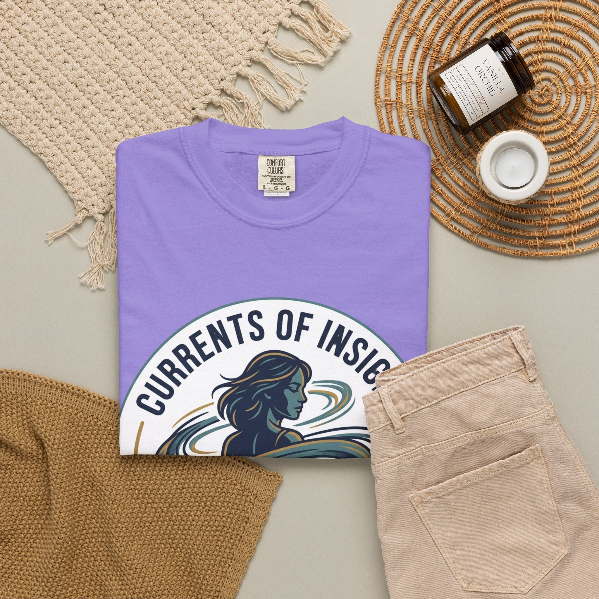 Power Runs Black Currents of Insight T-Shirt — 'Astra: Every thought leaves a trail' Graphic Tee by Power Runs Black