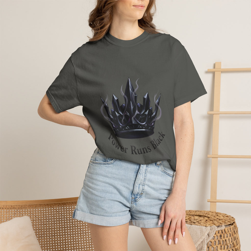 PRB Power Runs Black Crown Graphic T-Shirt by Power Runs Black