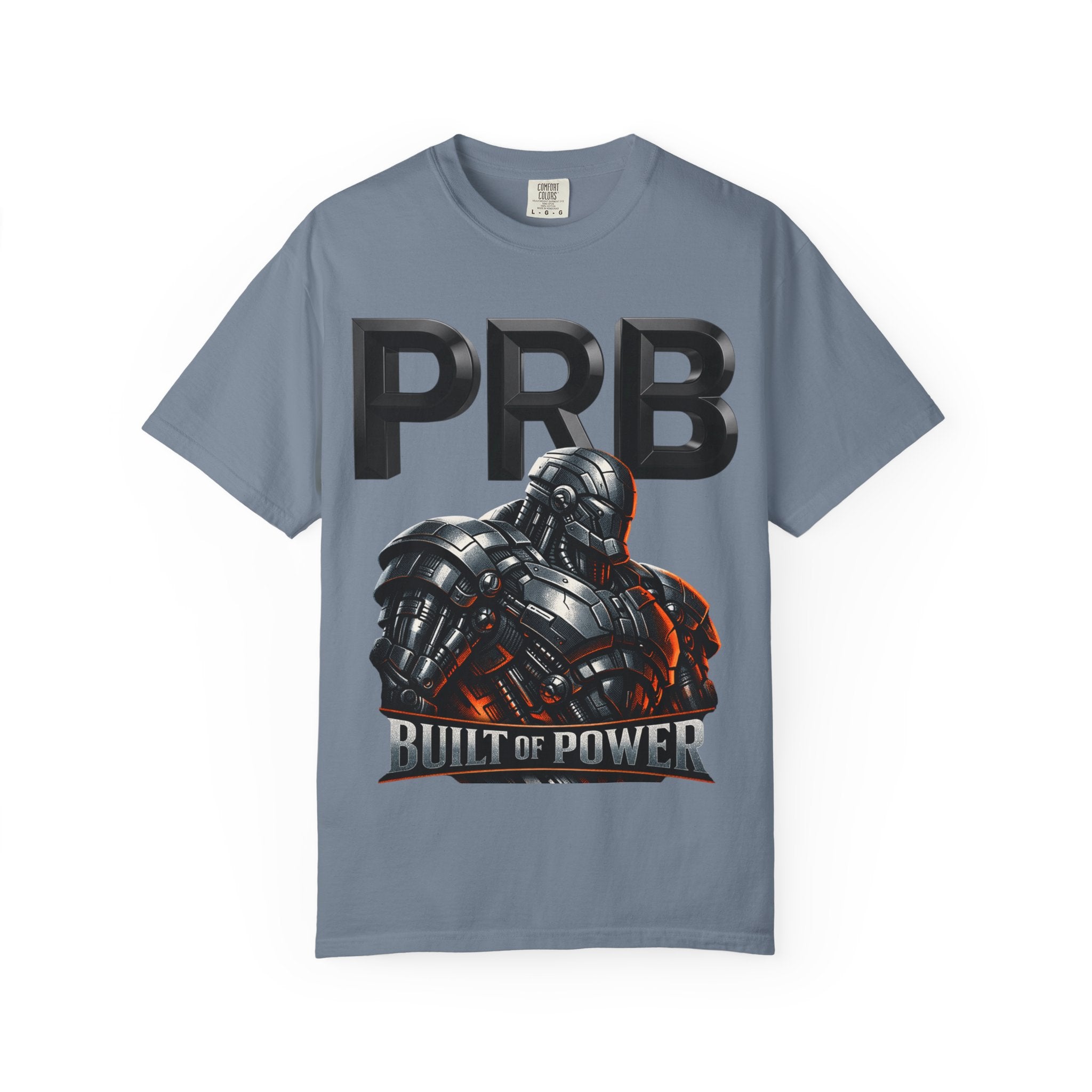 Built of Power PRB T-Shirt — Robotic Armor Graphic Tee by Printify