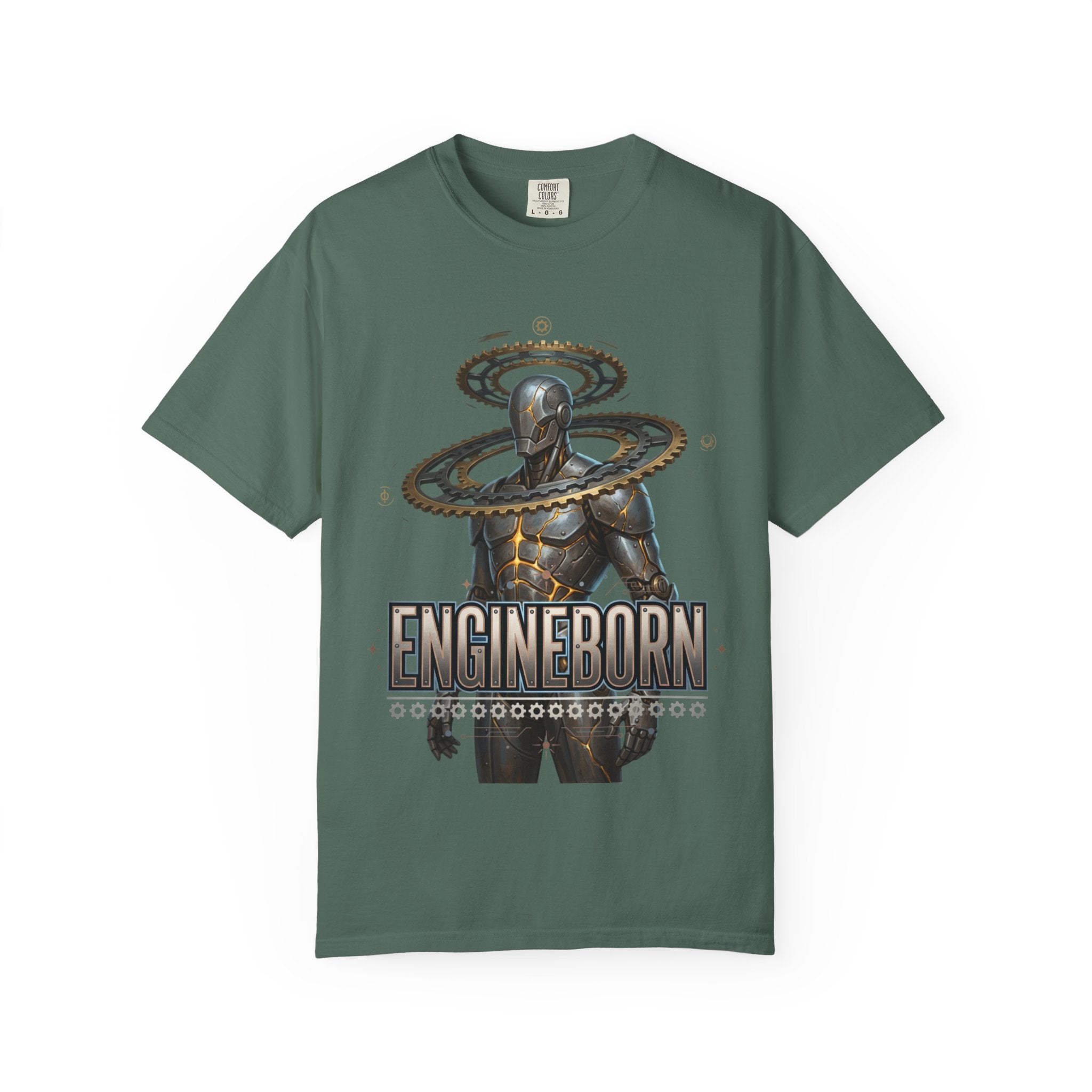 Printify PRB Engineborn Cyborg Figure T-shirt | Futuristic Robot Art - T-Shirt