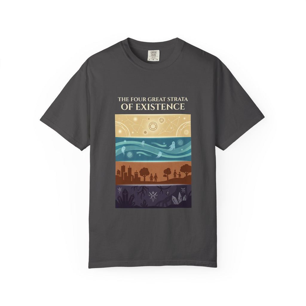 Desert to Night Sky Landscape T-Shirt | Vintage Garment-Dyed Graphic Tee by Printify