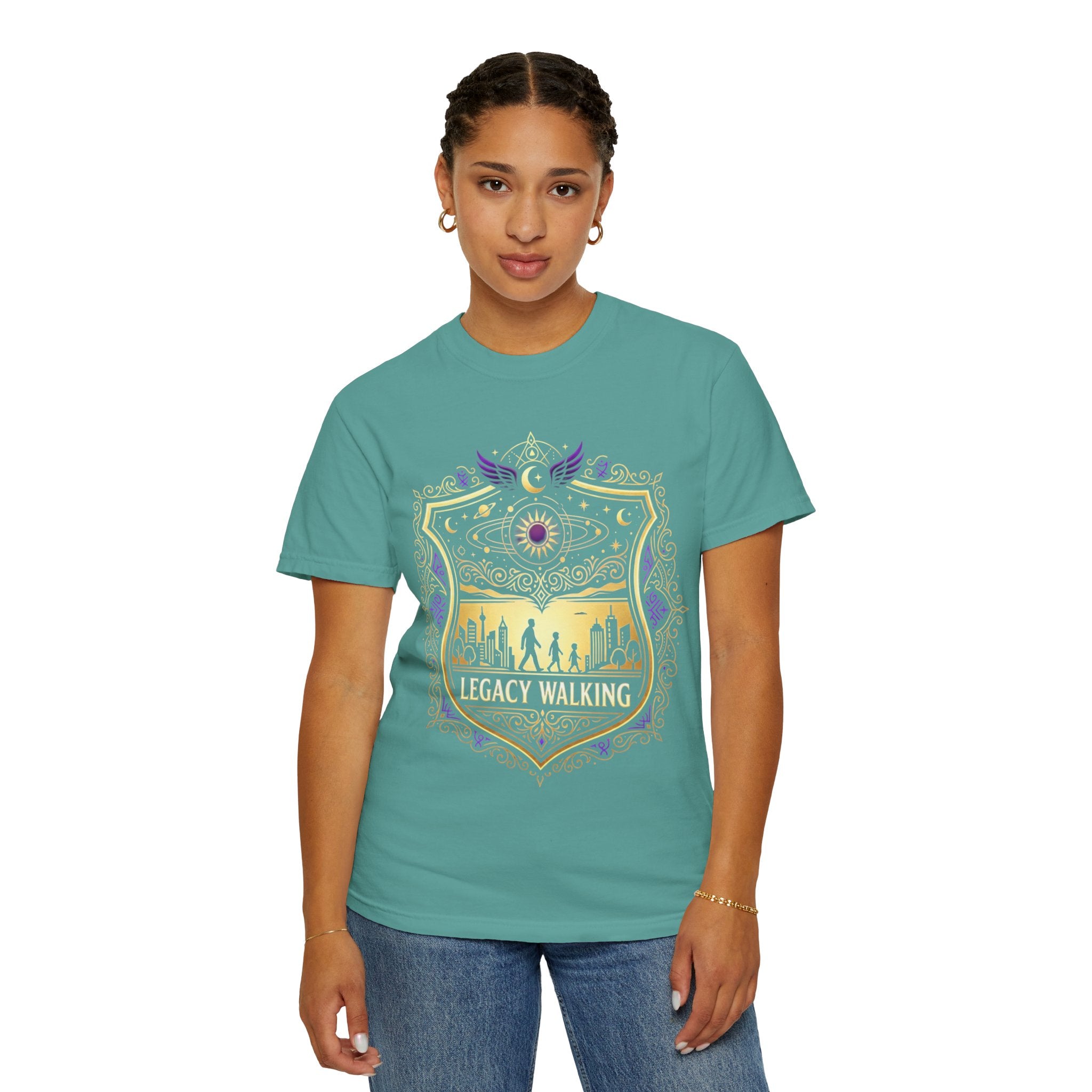 PRB Sci-Fi Adventure Graphic Tee | Futuristic Forest Print Unisex T-Shirt by Printify