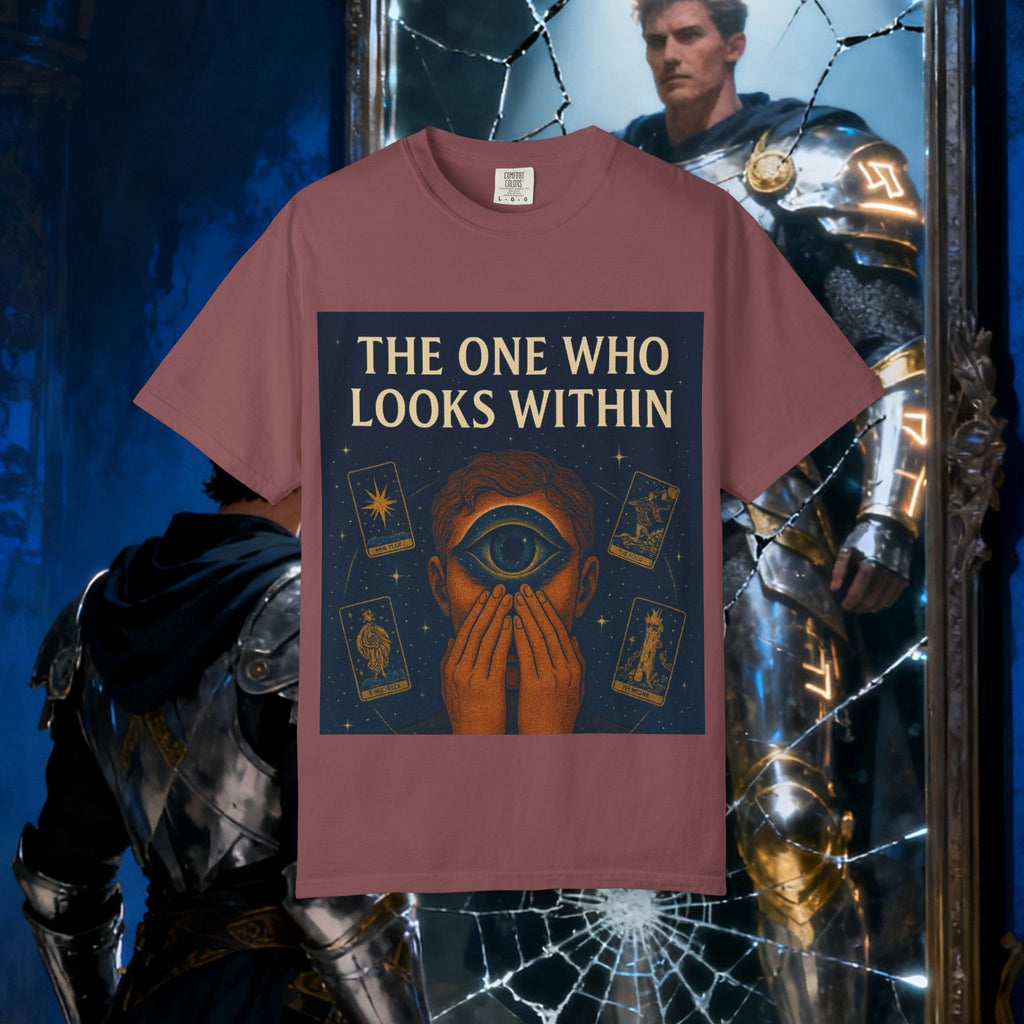 PRB Tarot Eye T-Shirt — "The One Who Looks Within" Mystical Graphic Tee by Power Runs Black
