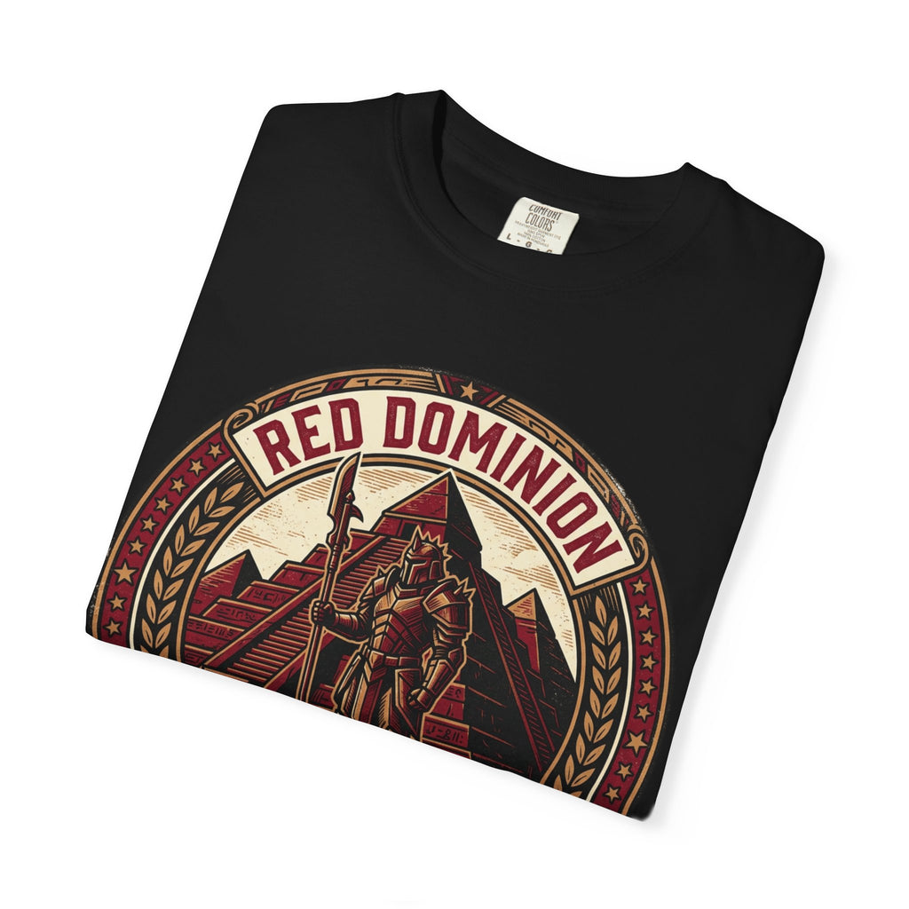 Power Runs Black PRB Red Dominion 'Right Side' Graphic T-Shirt by Printify