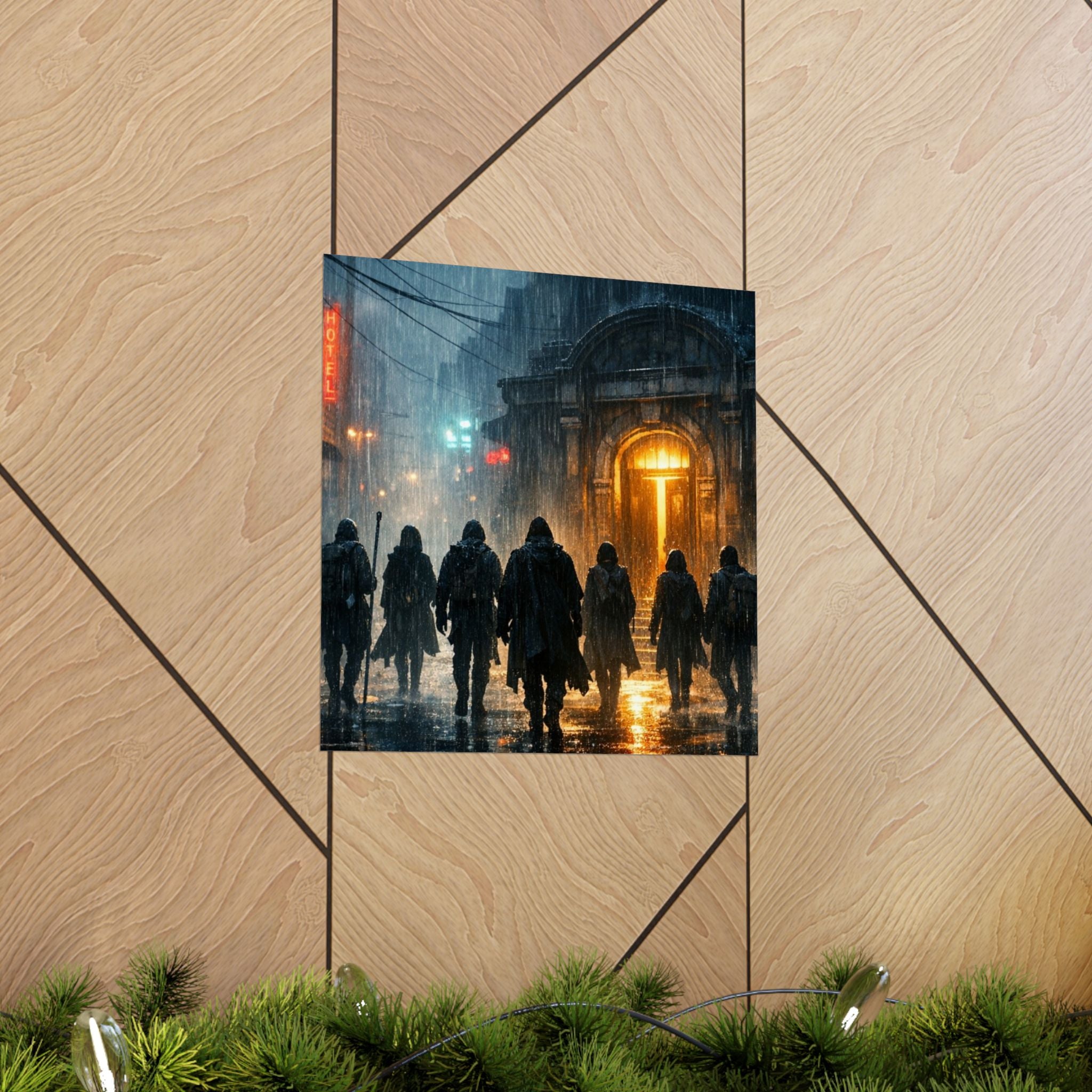Power Runs Black PRB The Starbound Seven Matte Vertical Posters by Printify