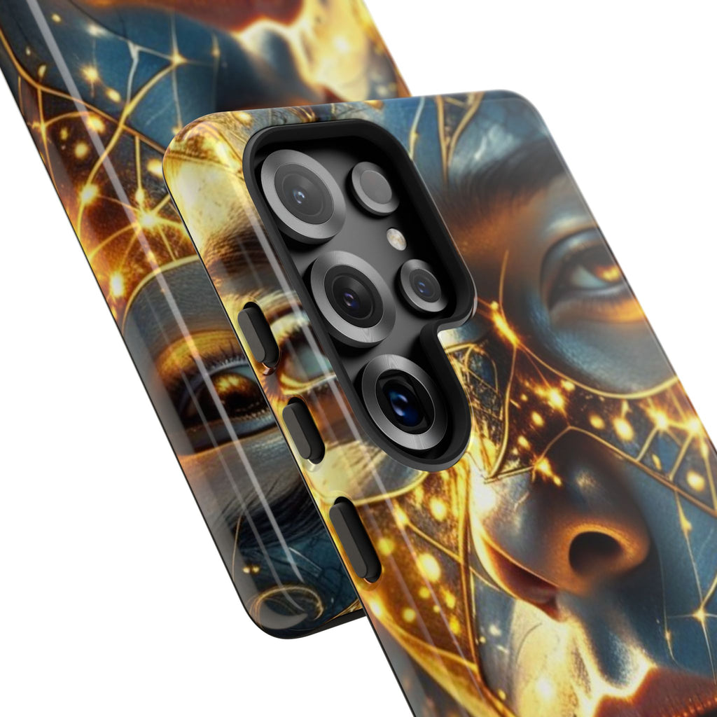 PRB Galactic Portrait Tough Case | Cosmic Face Phone Case, Starry Nebula Design by Printify