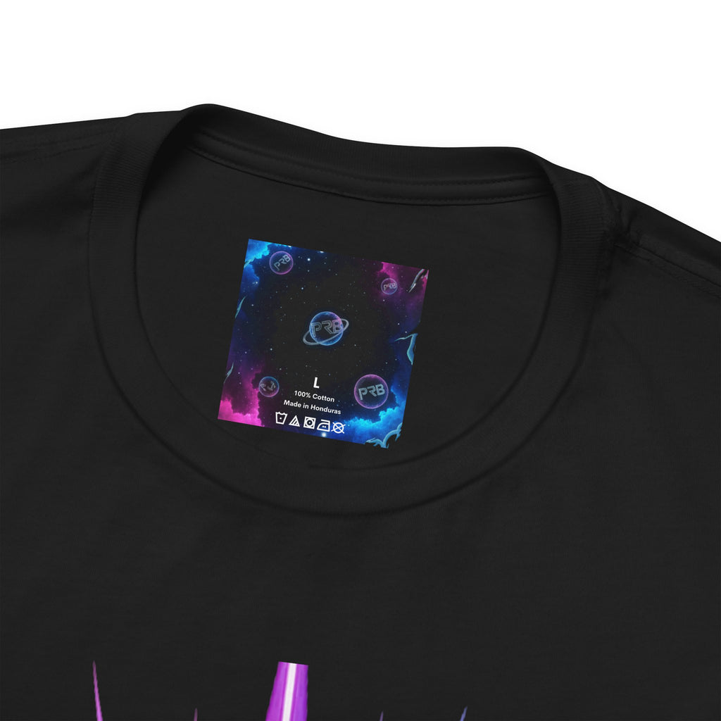 Power Runs Black PRB Running Pulse Graphic Tee — Neon Runner Heartbeat Sports T‑Shirt by Power Runs Black