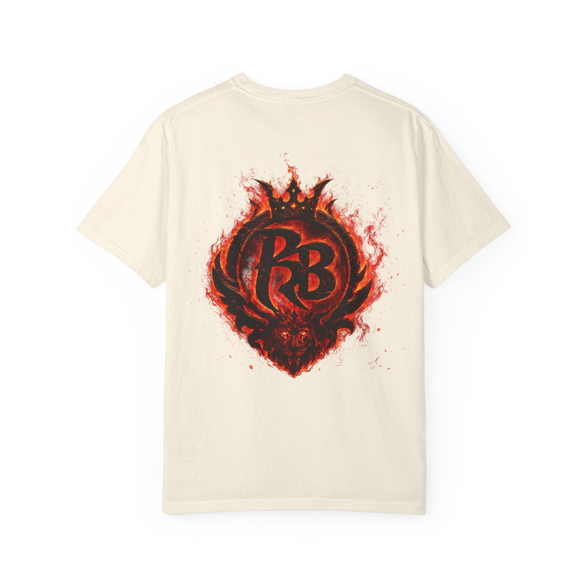 Power Runs Back PRB Flame Logo T-shirt | Fiery Emblem Tee, Grunge Rock Chic by Printify