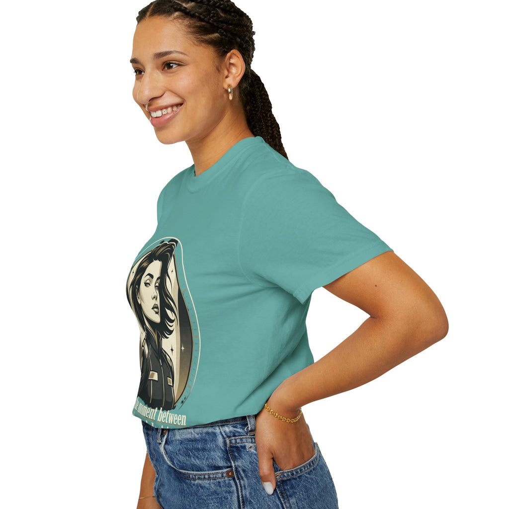 Power Runs Black Retro Space Captain Portrait T-Shirt — 'Fearless Commander' Graphic Tee by Power Runs Black