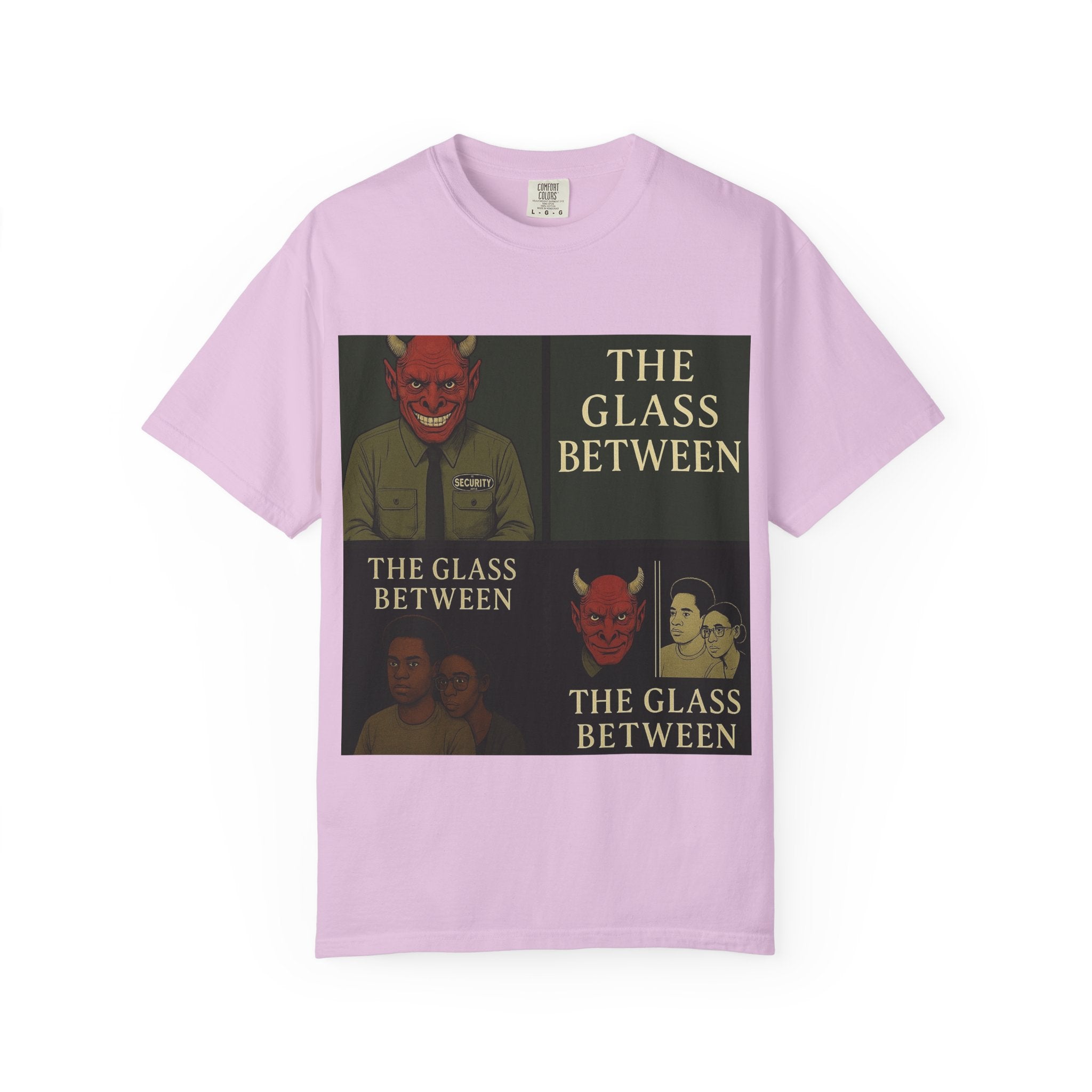 PRB The Glass Between Vintage Collage T-Shirt by Power Runs Black