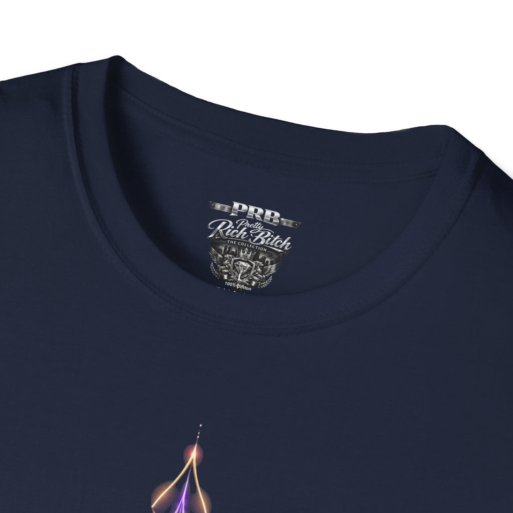 Power Runs Black PRB Pretty Rich Bitch The Collection Mystic Mandala Tee — Subtle Pastel Spiritual Graphic T-Shirt by Printify
