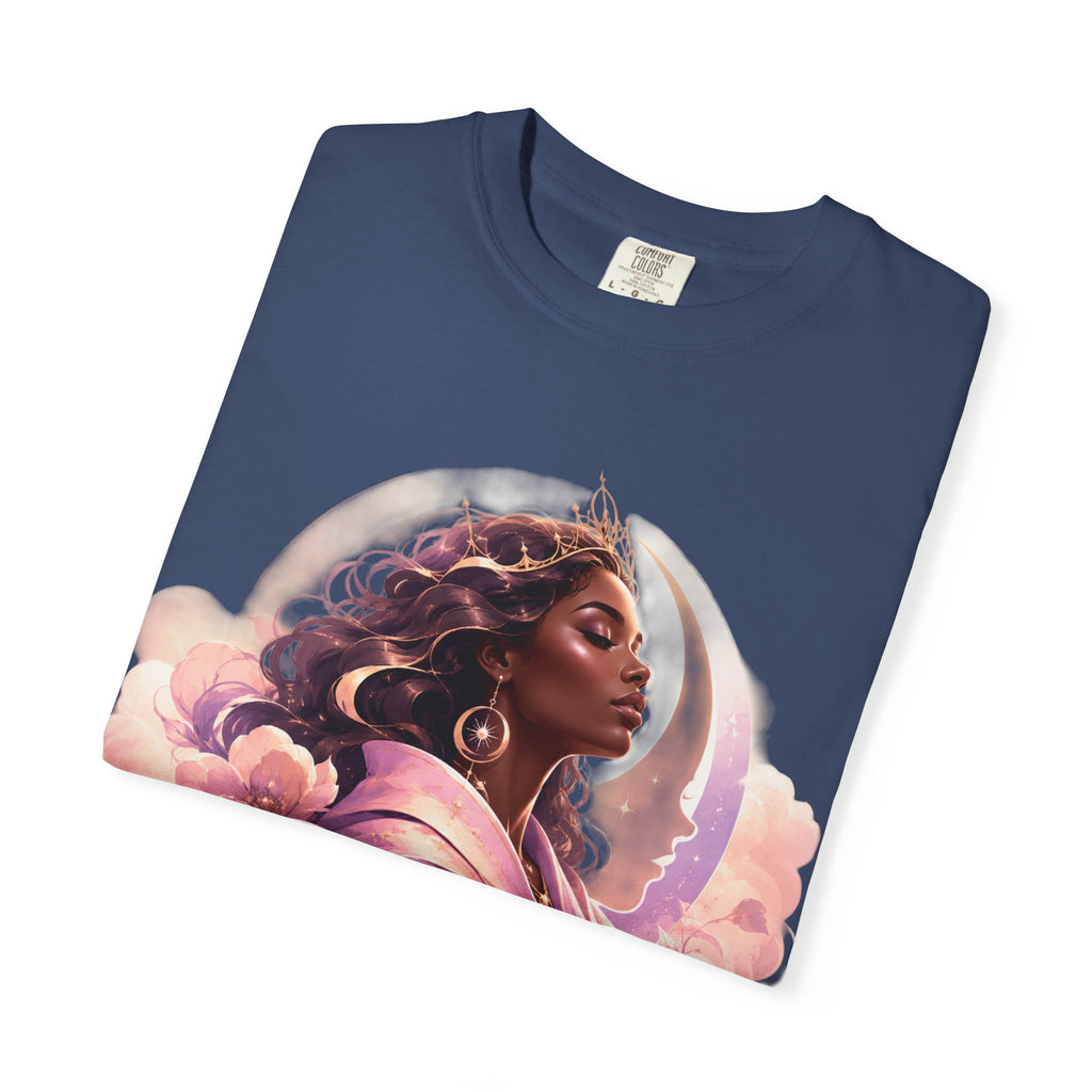 Power Runs Black graphic tee | Black woman portrait, Afro empowerment shirt by Power Runs Black