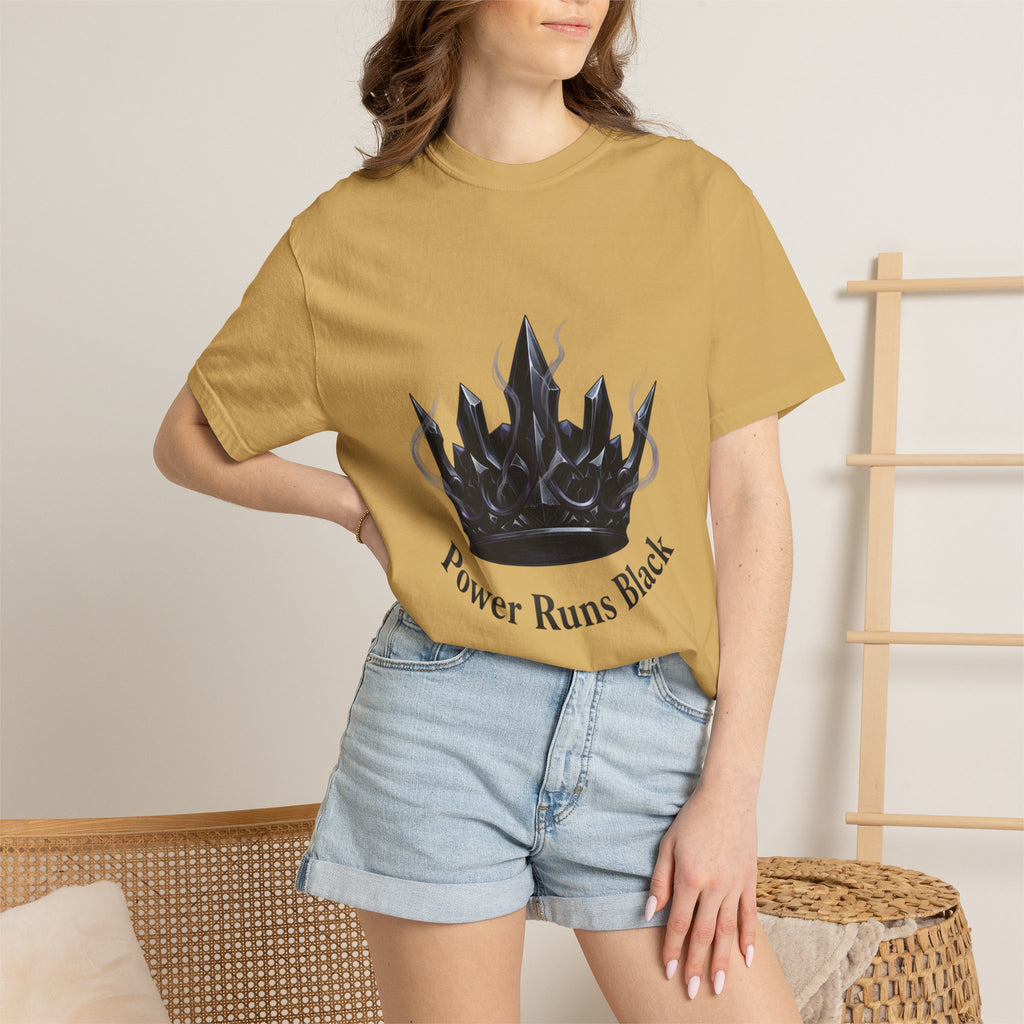 PRB Power Runs Black Crown Graphic T-Shirt by Power Runs Black