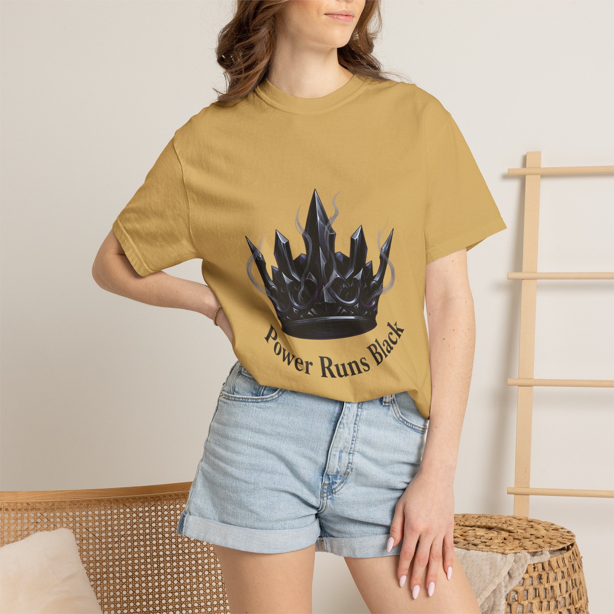 PRB Power Runs Black Crown Graphic T-Shirt by Power Runs Black