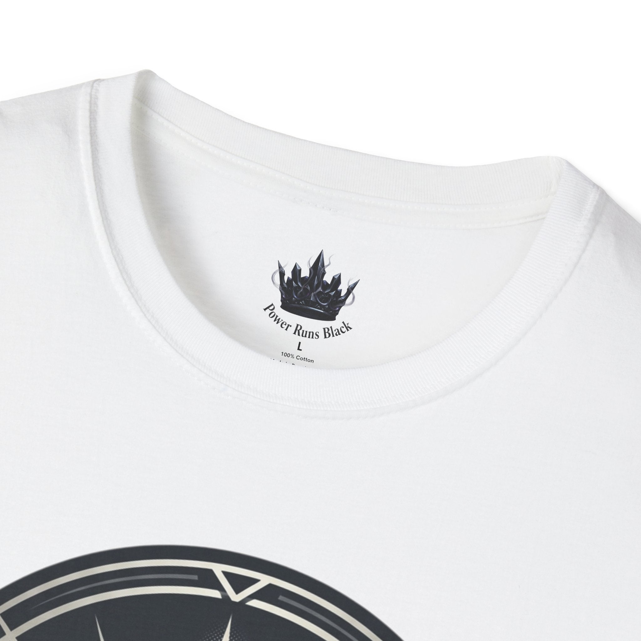 Power Runs Black PRB Crown Variant Graphic T-Shirt — The Crown Variant Emblem by Printify