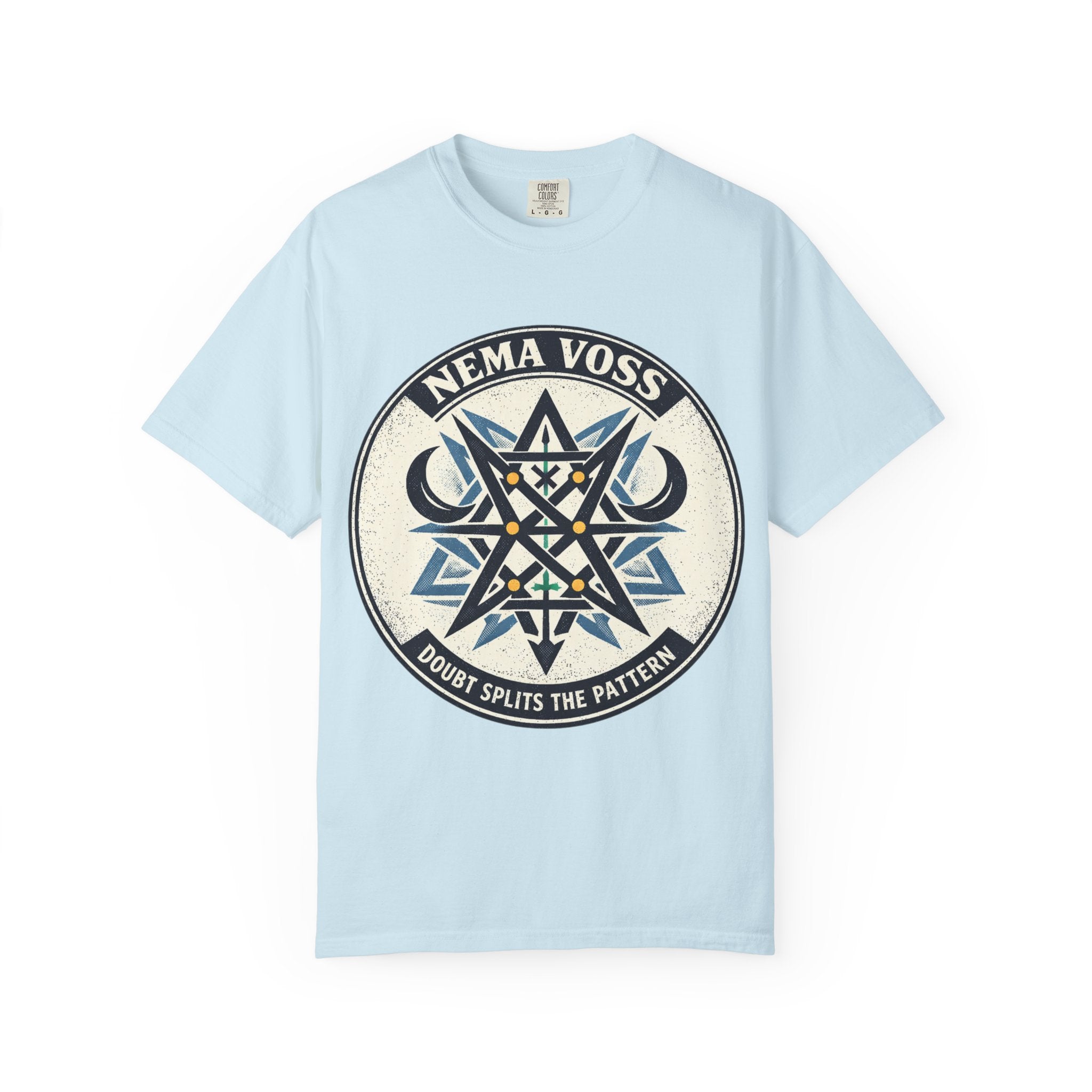 Power Runs Black PRB Nema Voss 'Doubt Splits the Pattern' Graphic T-Shirt by Power Runs Black