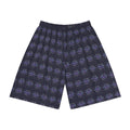 PRB Galaxy Cat Patterned Men’s Sports Shorts — Cosmic Purple AOP Athletic Shorts by Power Runs Black