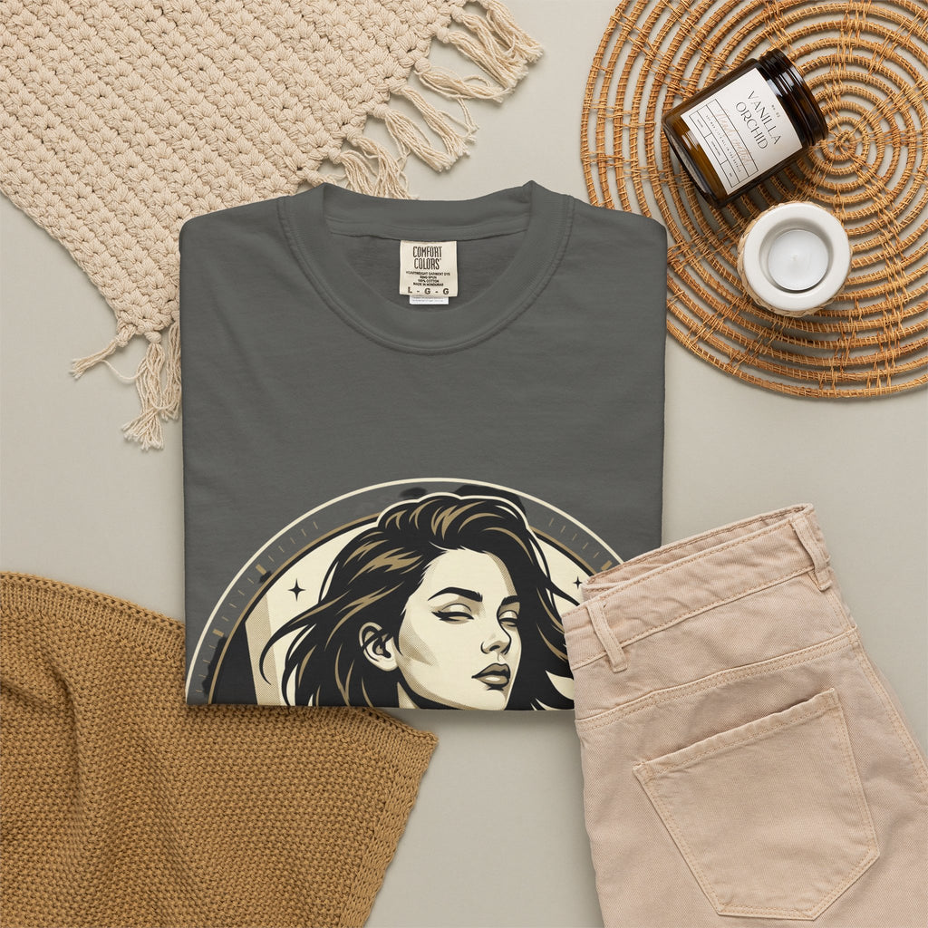 Power Runs Black Retro Space Captain Portrait T-Shirt — 'Fearless Commander' Graphic Tee by Power Runs Black