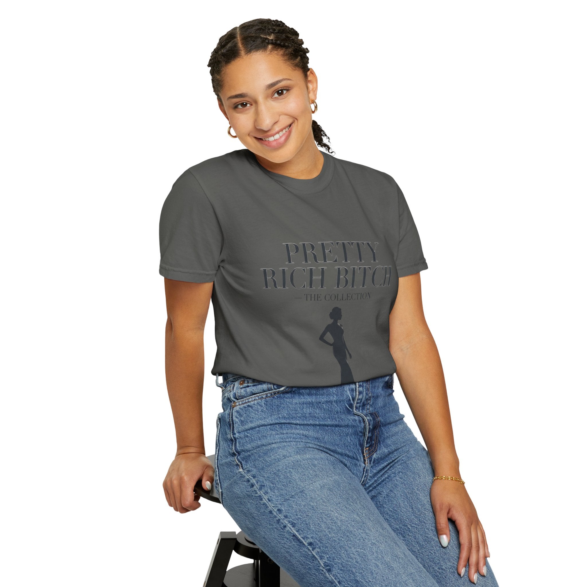 Pretty Rich Bitch The Collection by PRB Tee — Feminine Confidence Graphic T-Shirt by Power Runs Black