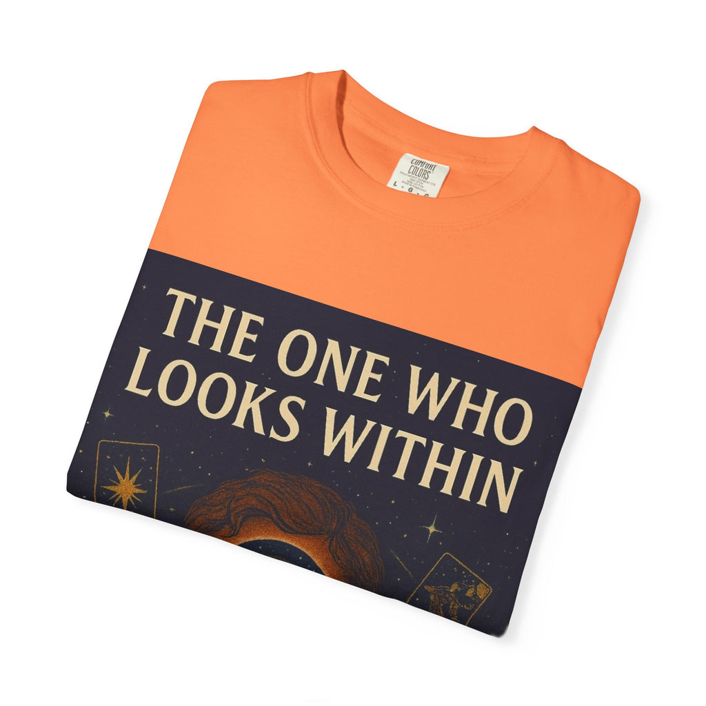 PRB Tarot Eye T-Shirt — "The One Who Looks Within" Mystical Graphic Tee by Power Runs Black