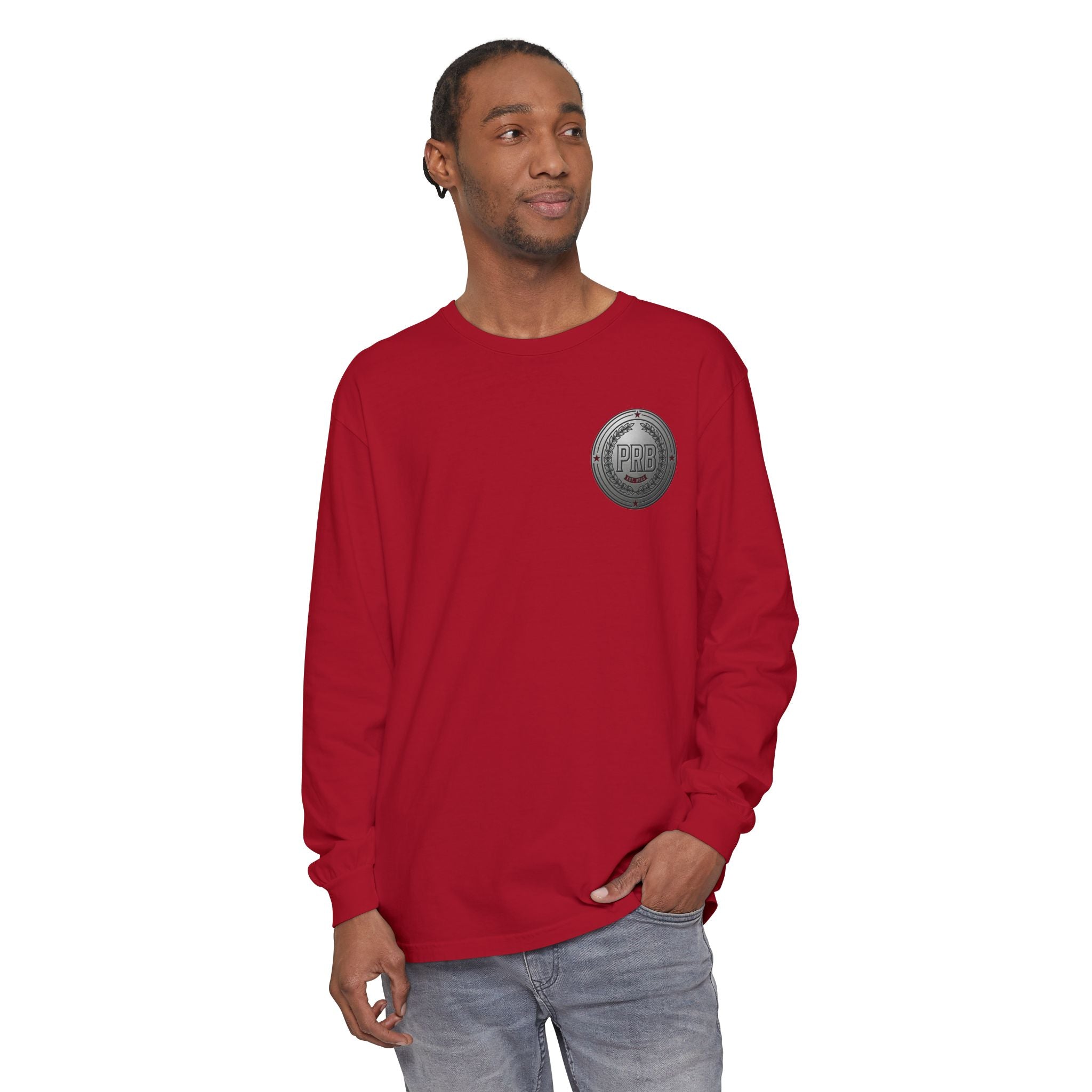 PRB The Starbound Seven graphic long sleeve shirt | cosmic superhero poster by Power Runs Black