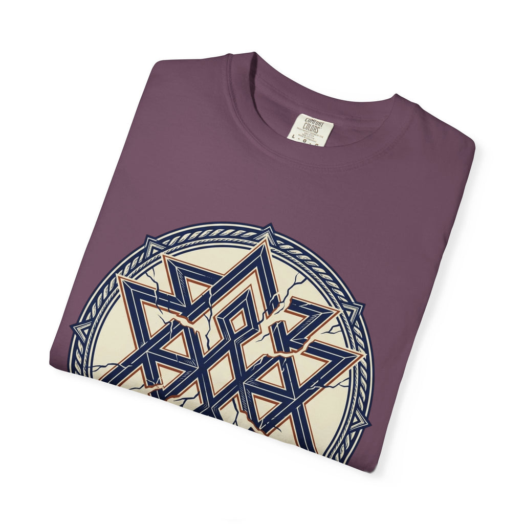 Power Runs Black PRB Geometric Star Mandala T-Shirt — "Control Fractures the Flow" Graphic Tee by Power Runs Black