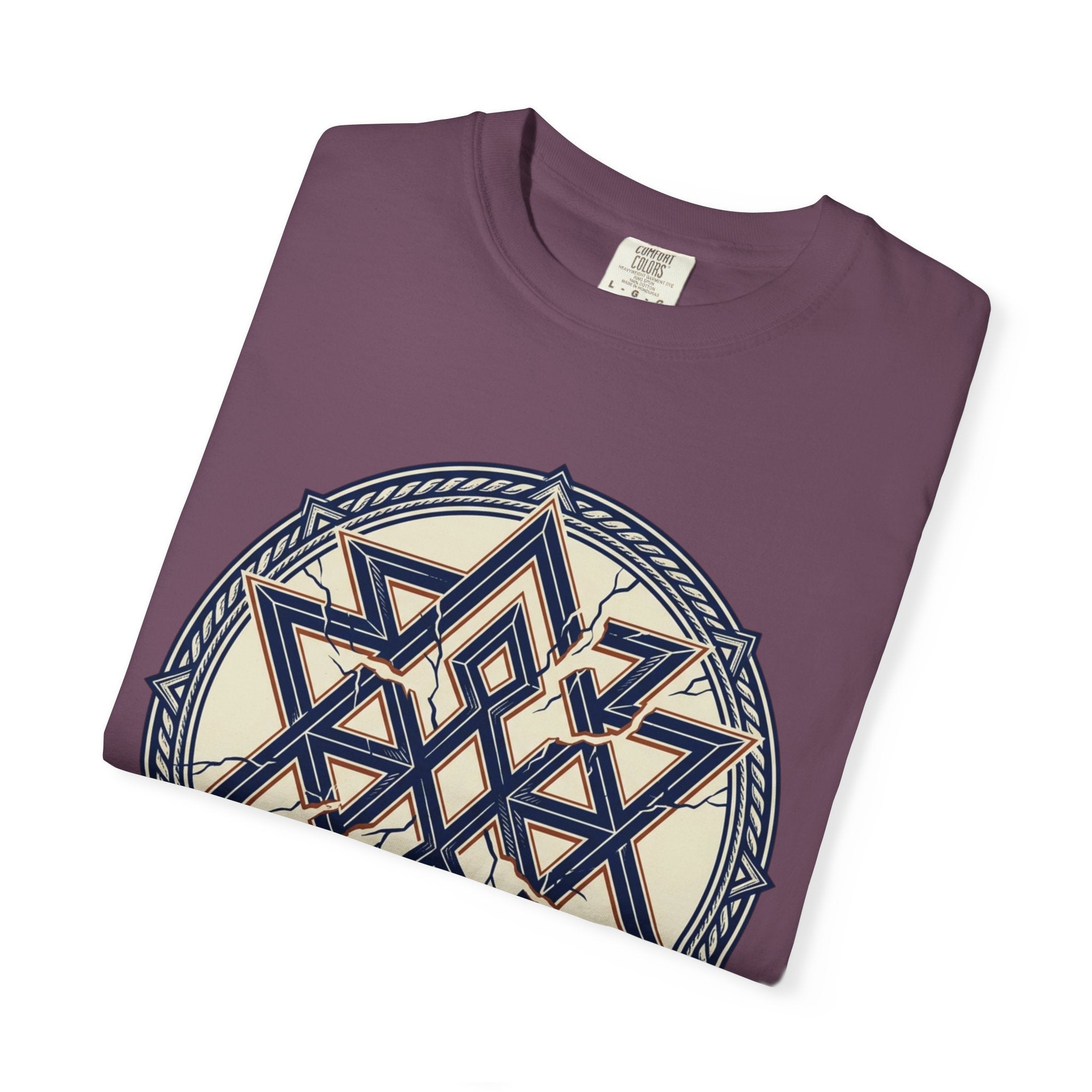 Power Runs Black PRB Geometric Star Mandala T-Shirt — "Control Fractures the Flow" Graphic Tee by Power Runs Black