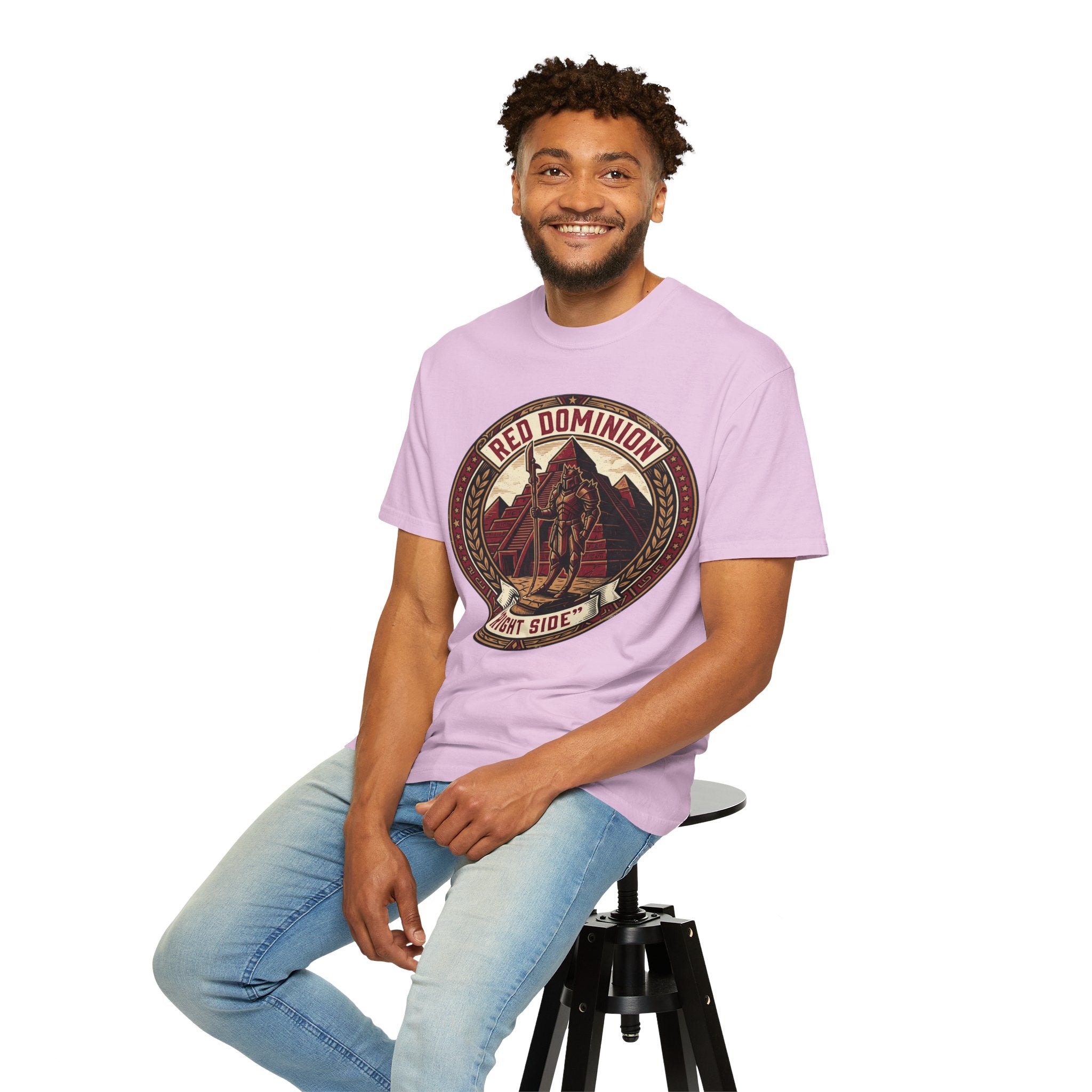 Power Runs Black PRB Red Dominion 'Right Side' Graphic T-Shirt by Power Runs Black