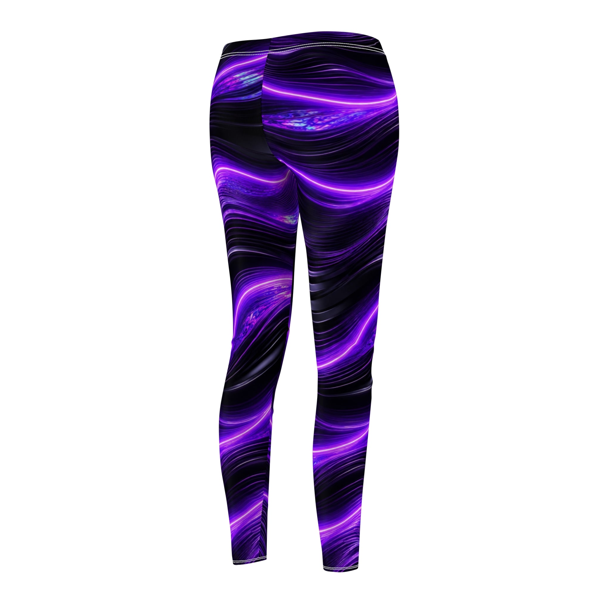 PRB Purple Galaxy Swirl Leggings by Power Runs Black