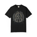 Power Runs Black PRB Kael Var Helmet Graphic T-Shirt — "Protection Hardens Form" Warrior Tee by Power Runs Black