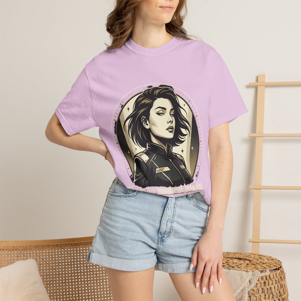 Power Runs Black Retro Space Captain Portrait T-Shirt — 'Fearless Commander' Graphic Tee by Power Runs Black
