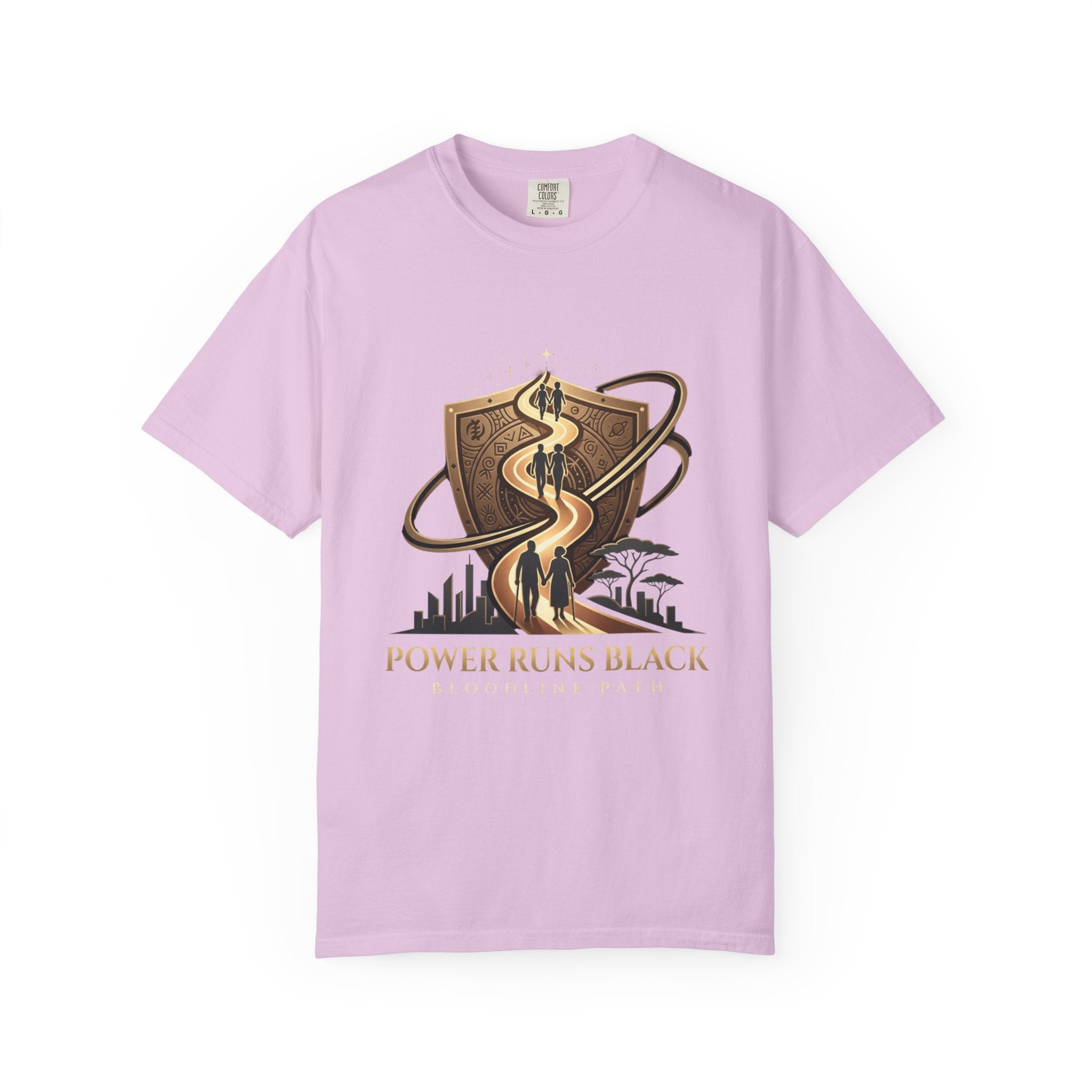 PRB Shield City Skyline Graphic T-Shirt | Serpent Emblem Streetwear Tee by Printify