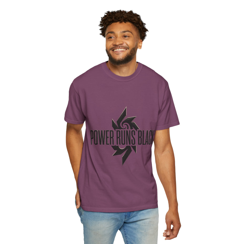 Power Runs Black PRB "Wear The Code" Mystic Shield T-Shirt — Geometric Sigil Graphic Tee by Printify