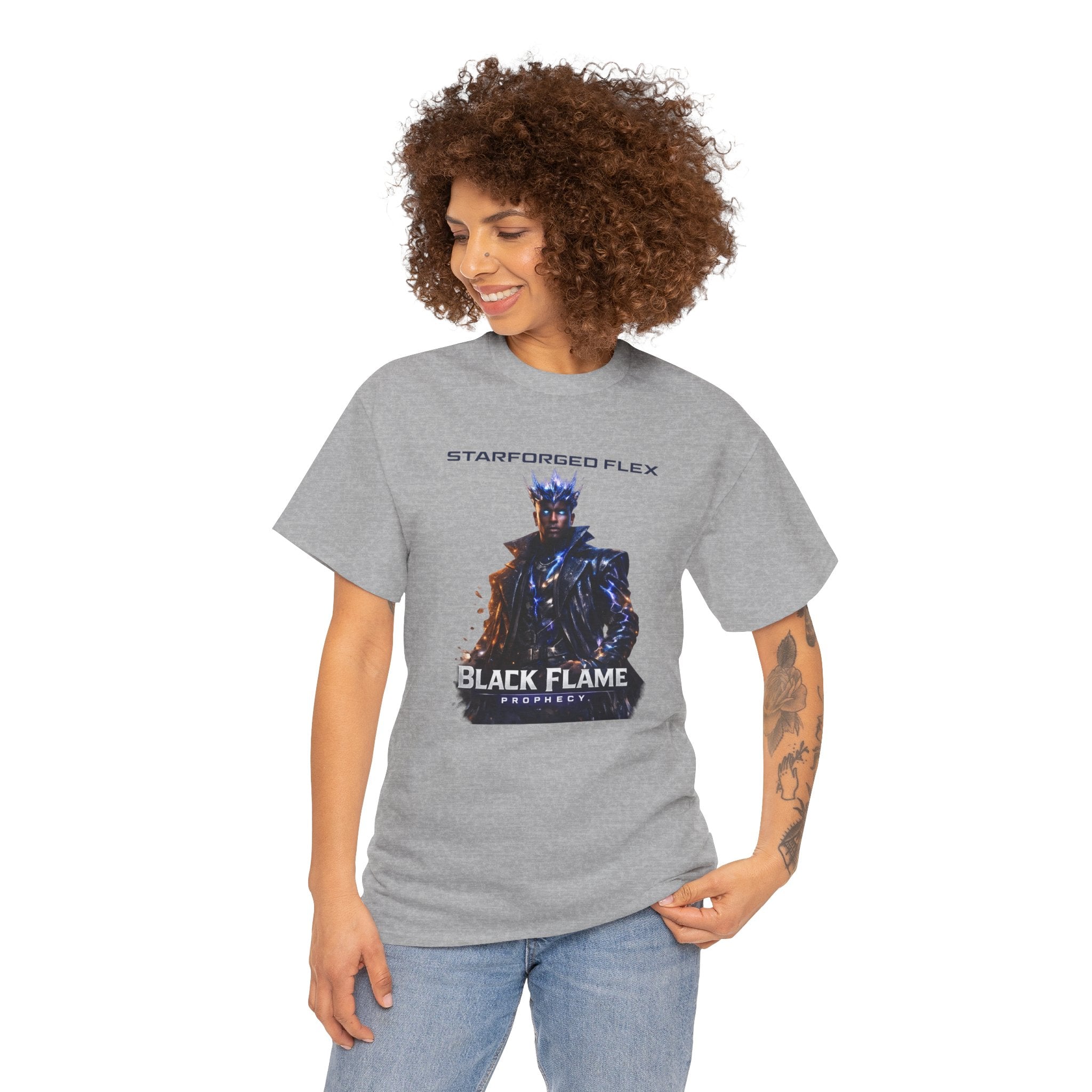Power Runs Black PRB Starforged Flex : Black Flame Prophecy by Printify