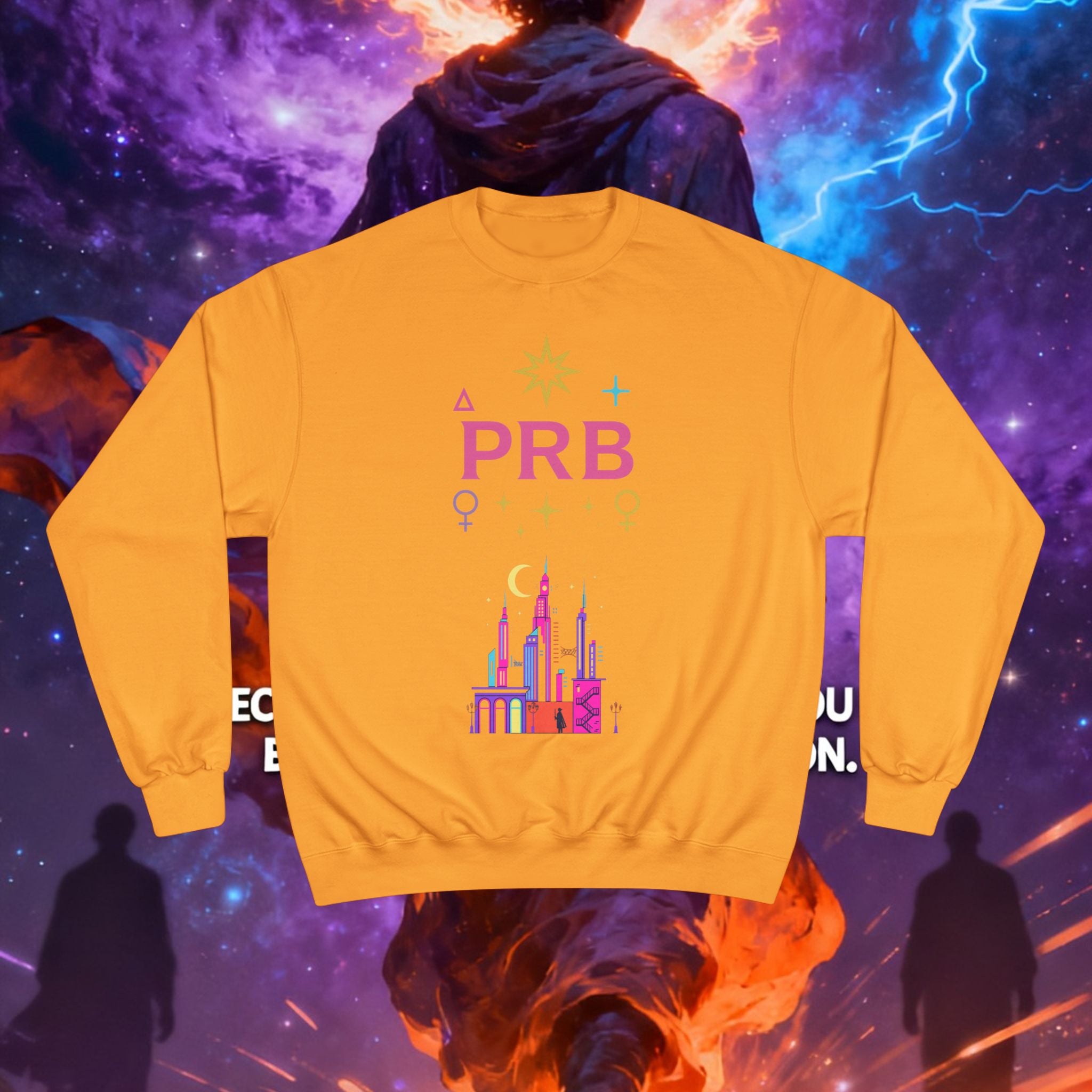 Pretty Rich Bitch by PRB Cityscape Sweatshirt — Colorful Pride-Inspired Urban Graphic by Power Runs Black