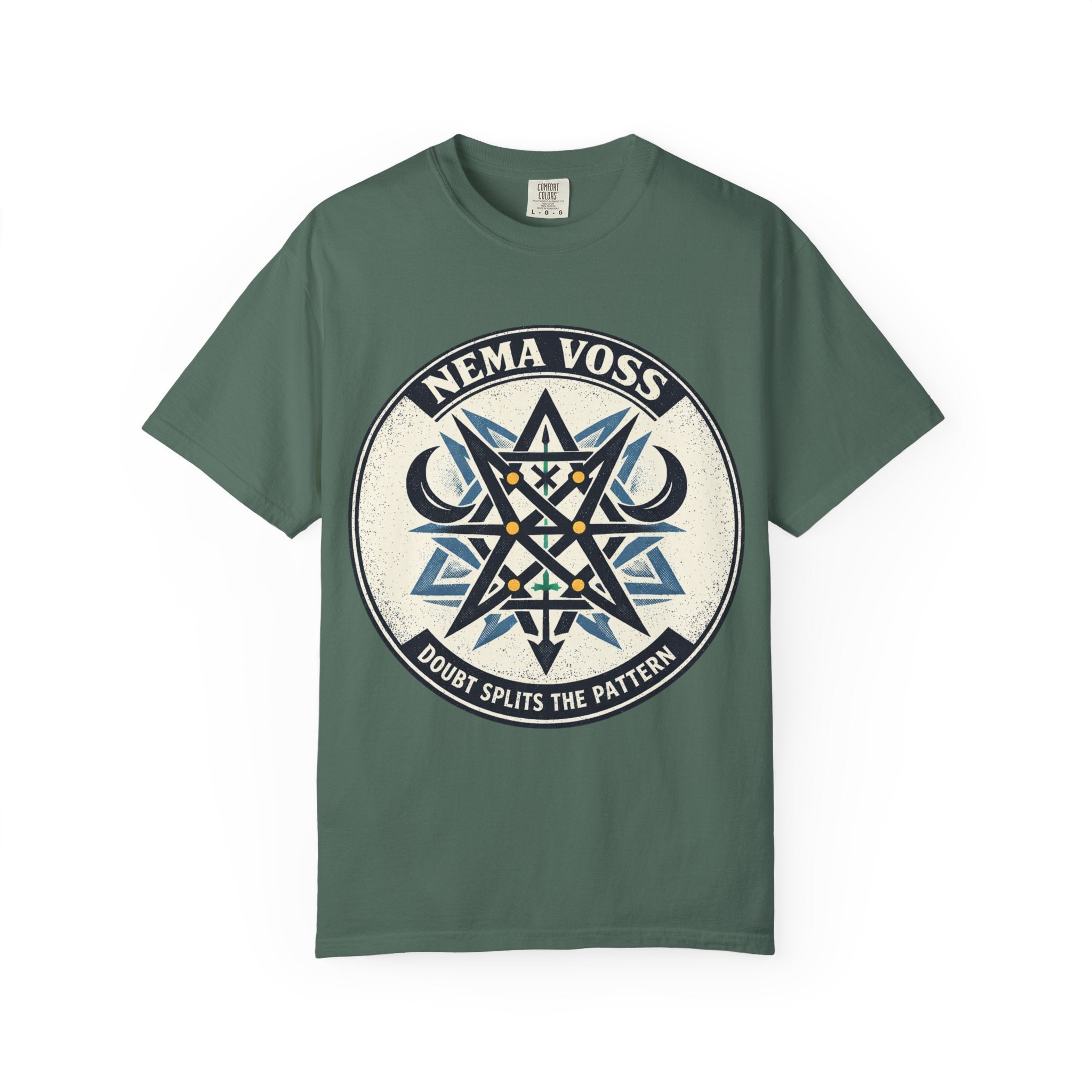 Power Runs Black PRB Nema Voss 'Doubt Splits the Pattern' Graphic T-Shirt by Power Runs Black