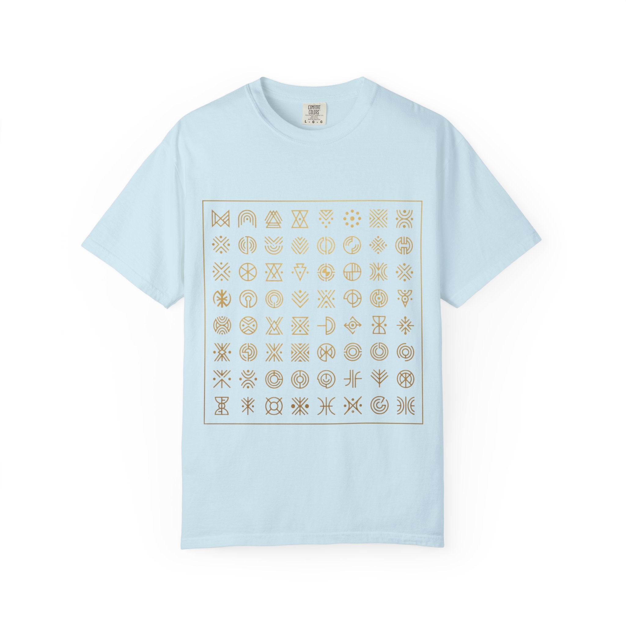 PRB Symbol Grid Graphic Tee — Garment-Dyed Heavyweight Cotton | Power Runs Black by Power Runs Black