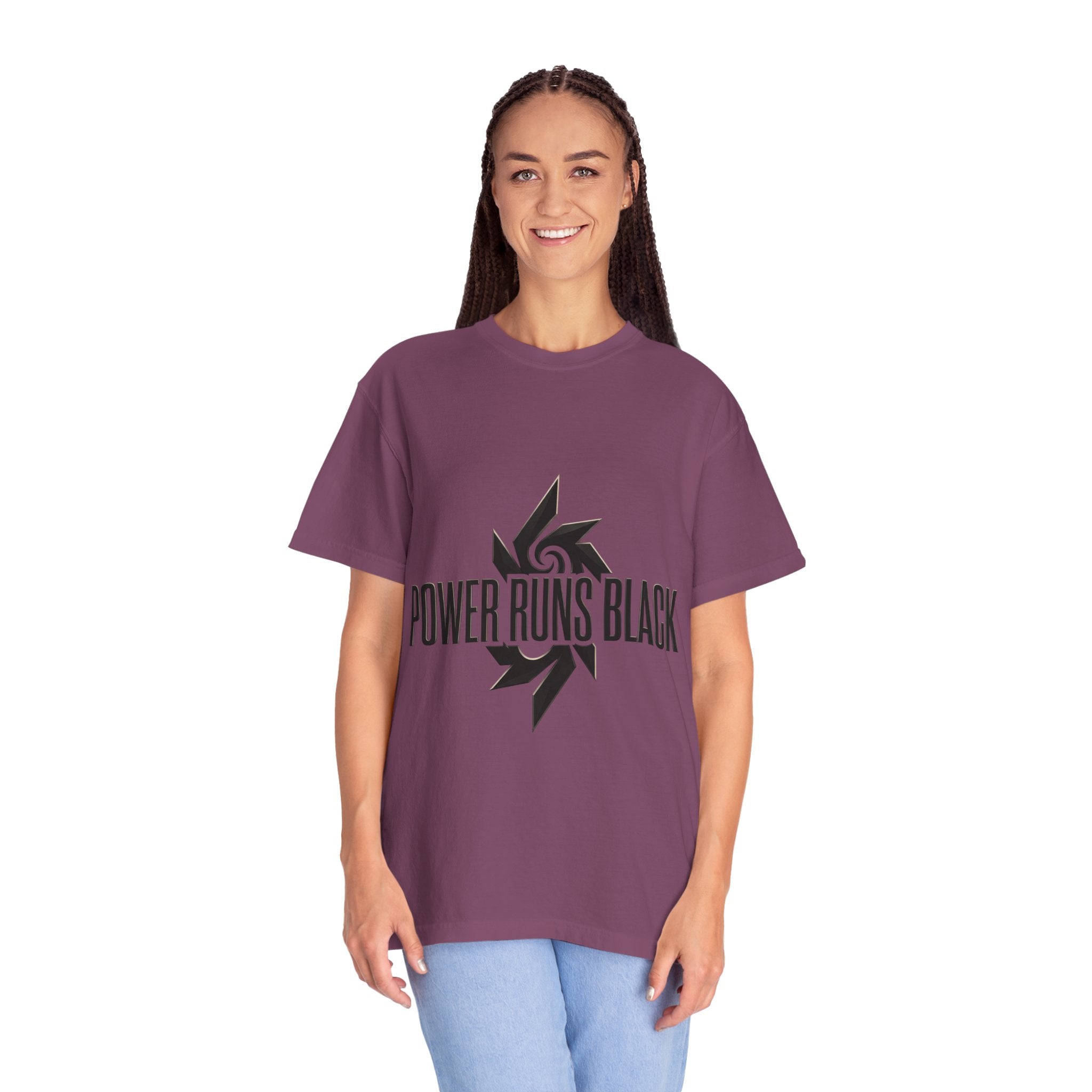 Power Runs Black PRB "Wear The Code" Mystic Shield T-Shirt — Geometric Sigil Graphic Tee by Printify