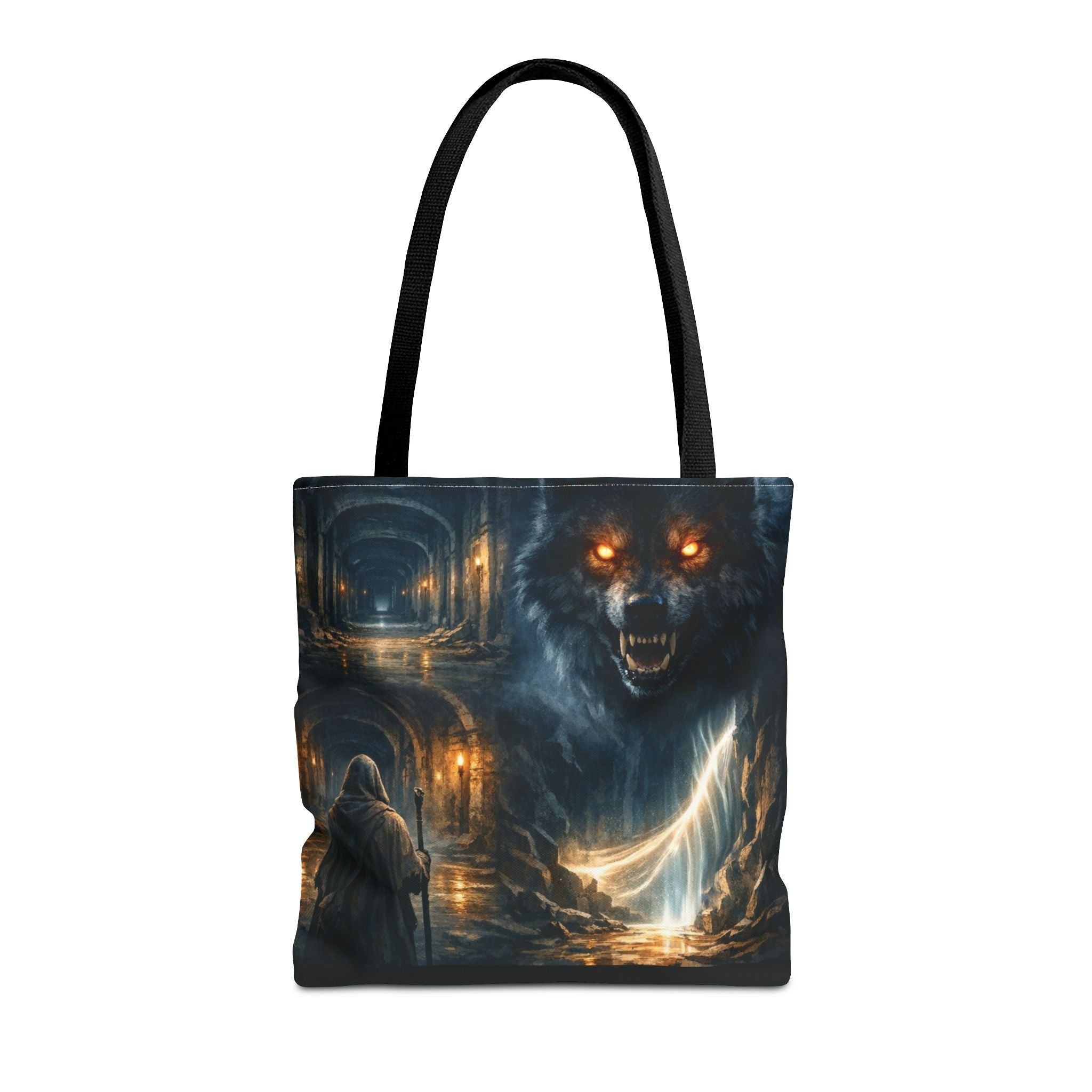 PRB The Echo Hounds Illustration Tote Bag | Gothic Horror Artwork by Printify