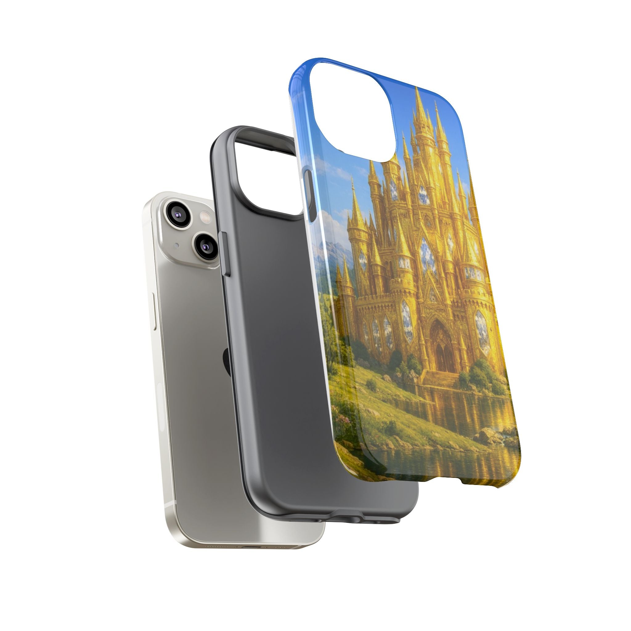 PRB Golden Castle iPhone Case | Fantasy Palace Phone Case by Power Runs Black