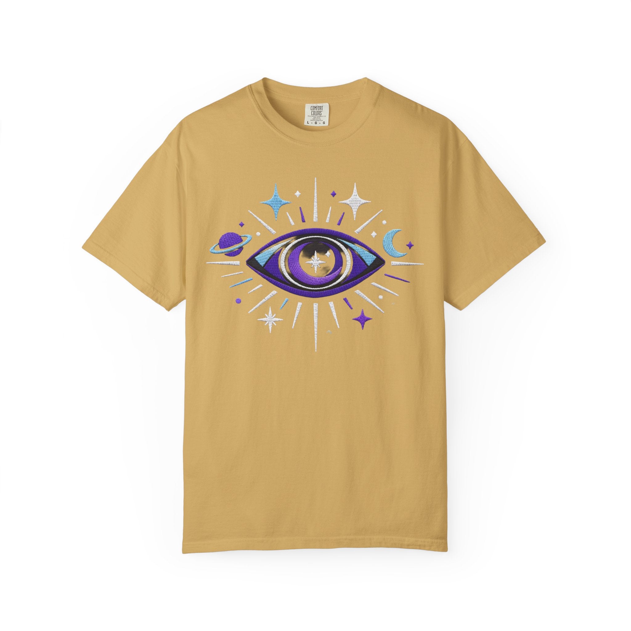 PRB Mystic All-Seeing Eye T-shirt | Cosmic Moon and Stars by Power Runs Black
