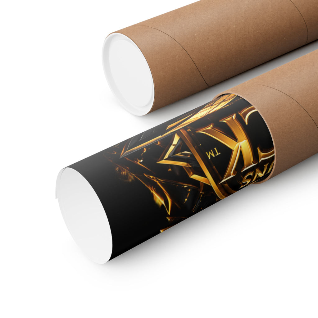 Power Runs Black Matte Poster — "Power Runs Black" Afrocentric Goddess Wall Art by Power Runs Black