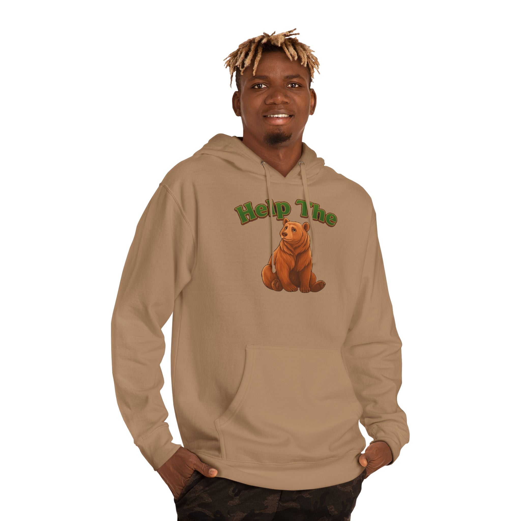 PRB "Don't Help Me Help The Bear" Graphic Hoodie by Power Runs Black