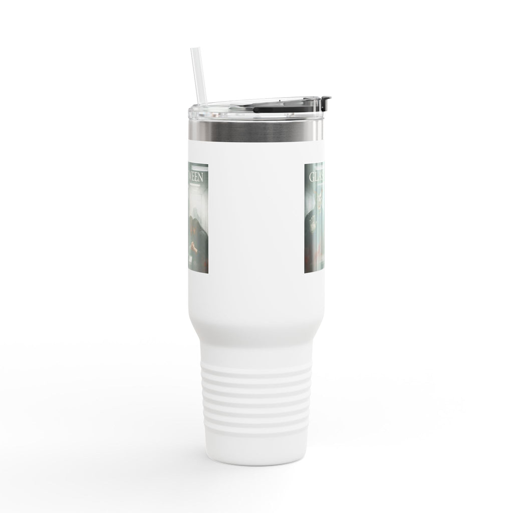 PRB The Glass Between, 40oz Insulated Travel Mug by Power Runs Black